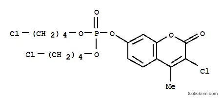 Molecular Structure of 14745-61-0 (7-[bis(4-chlorobutoxy)phosphoryloxy]-3-chloro-4-methyl-chromen-2-one)