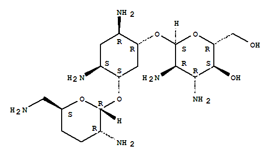 D-Streptamine,O-2,3-diamino-2,3-dideoxy-a-D-glucopyranosyl-(1&reg;6)-O-[2,6-diamino-2,3,4,6-tetradeoxy-a-D-erythro-hexopyranosyl-(1&reg;4)]-2,5-dideoxy- (9CI)