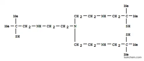 Molecular Structure of 148229-65-6 (tris(2-methyl-(2-propanethiol))aminoethylamine)