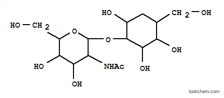 Molecular Structure of 148253-86-5 (2-O-(2-acetamido-2-deoxyglucopyranosyl)-5a-carbamannopyranose)