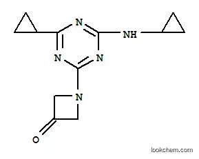 3-Azetidinone, 1-(4-cyclopropyl-6-(cyclopropylamino)-1,3,5-triazin-2-yl)-