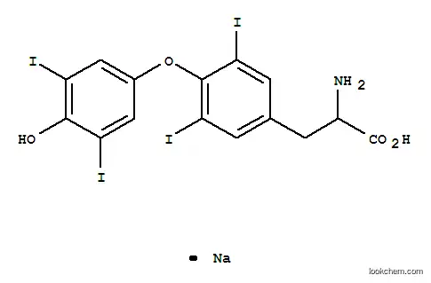 Molecular Structure of 1491-91-4 (DL-THYROXINE SODIUM SALT)
