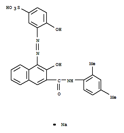 Benzenesulfonic acid,3-[2-[3-[[(2,4-dimethylphenyl)amino]carbonyl]-2-hydroxy-1-naphthalenyl]diazenyl]-4-hydroxy-,sodium salt (1:1)