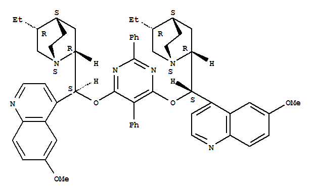 4-[(s)-[(2r,4s,5r)-5-ethyl-1-azabicyclo[2.2.2]octan-2-yl]-[6-[(s)-[(2r,4s,5r)-5-ethyl-1-azabicyclo[2.2.2]octan-2-yl]-(6-methoxyquinolin-4-yl)methoxy]-2,5-diphenylpyrimidin-4-yl]oxymethyl]-6-methoxyqui