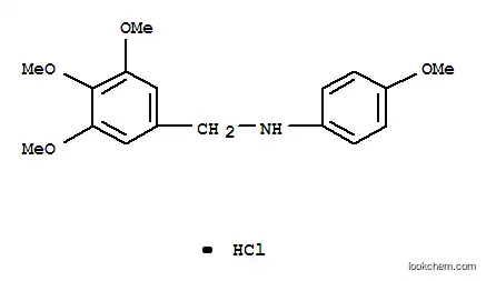 Molecular Structure of 151222-02-5 (4-methoxy-N-[(3,4,5-trimethoxyphenyl)methyl]aniline hydrochloride)