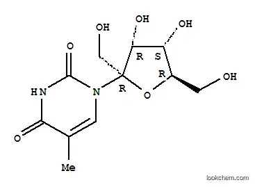 Molecular Structure of 151327-23-0 (1-psicofuranosylthymine)