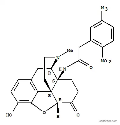 Molecular Structure of 151334-31-5 (6-(5-azido-2-nitrophenacetamido)-14-hydroxy-7,8-dihydromorphinone)