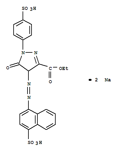 1H-Pyrazole-3-carboxylicacid,4,5-dihydro-5-oxo-4-[2-(4-sulfo-1-naphthalenyl)diazenyl]-1-(4-sulfophenyl)-,3-ethyl ester, sodium salt (1:2)