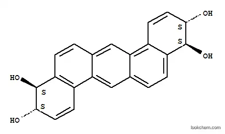 Molecular Structure of 151910-74-6 (trans,trans-3,4:10,11-Tetrahydroxy-3,4,10,11-tetrahydro-dibenz(a,h)ant hracene)