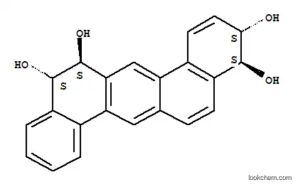 Molecular Structure of 151910-75-7 (trans,trans-3,4:12,13-Tetrahydroxy-3,4,12,13-tetrahydro-dibenz(a,h)ant hracene)