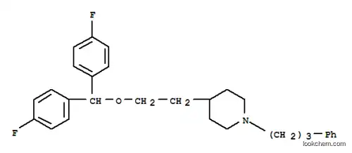 Molecular Structure of 152127-26-9 (4-[2-[bis(4-fluorophenyl)methoxy]ethyl]-1-(3-phenylpropyl)piperidine)