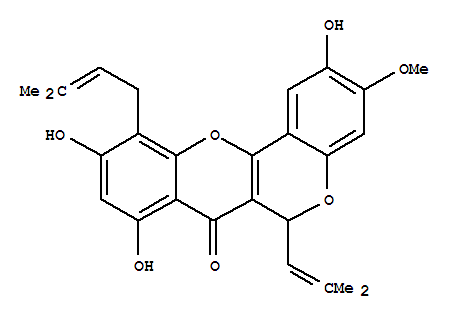6H,7H-[1]Benzopyrano[4,3-b][1]benzopyran-7-one,2,8,10-trihydroxy-3-methoxy-11-(3-methyl-2-buten-1-yl)-6-(2-methyl-1-propen-1-yl)-,(+)-