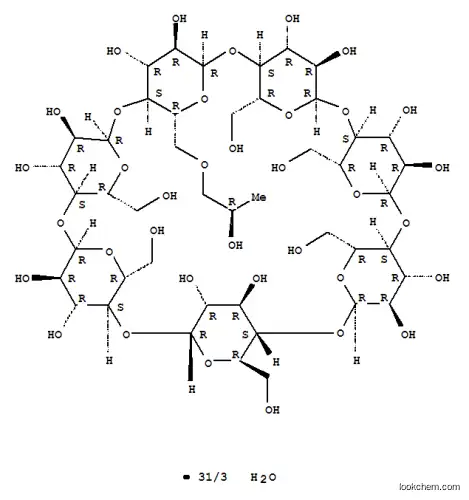 Molecular Structure of 152203-30-0 (6-O-(2-hydroxypropyl)cyclomaltoheptaose)