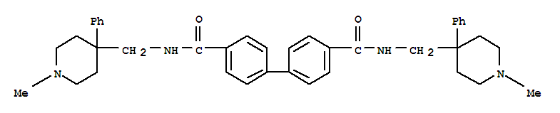 4,4'-BIPHENYLDICARBOXAMIDE,N,N'-BIS(1-METHYL-4-PHENYL-PIPERIDIN-4-YLMETHYL)-