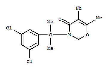 4H-1,3-Oxazin-4-one,3-[1-(3,5-dichlorophenyl)-1-methylethyl]-2,3-dihydro-6-methyl-5-phenyl-