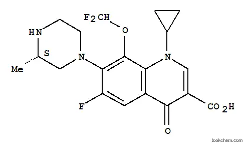 Molecular Structure of 153808-85-6 (Cadrofloxacin)