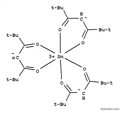 Molecular Structure of 15492-50-9 (Tris(2,2,6,6-tetramethyl-3,5-heptanedionato)samarium(III))
