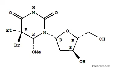 Molecular Structure of 155892-40-3 (5-bromo-5-ethyl-6-methoxy-5,6-dihydro-2'-deoxyuridine)