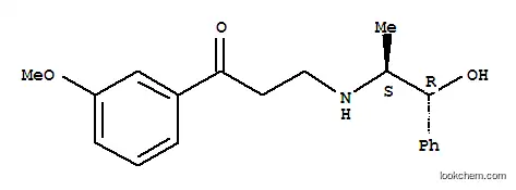 1-Propanone,3-[[(1S,2R)-2-hydroxy-1-methyl-2-phenylethyl]amino]-1-(3-methoxyphenyl)-