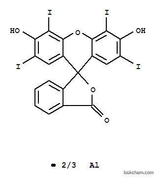 Molecular Structure of 15790-05-3 (dialuminium tris[2-(2,4,5,7-tetraiodo-6-oxido-3-oxoxanthen-9-yl)benzoate])