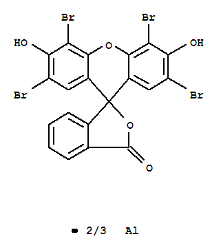 Spiro[isobenzofuran-1(3H),9'-[9H]xanthen]-3-one,2',4',5',7'-tetrabromo-3',6'-dihydroxy-, aluminum salt (3:2)