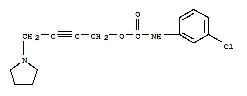 Carbamic acid,(3-chlorophenyl)-, 4-(1-pyrrolidinyl)-2-butynyl ester (9CI) cas  15944-43-1