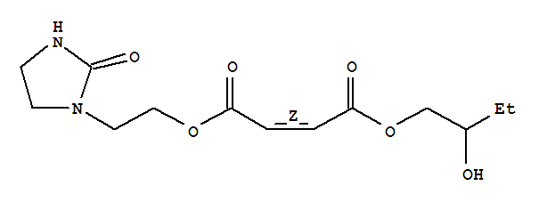 2-BUTENEDIOIC ACID (2Z)-,2-HYDROXYBUTYL 2-(2-OXO-1-IMIDAZOLIDINYL)ETHYL ESTER