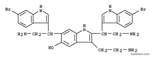 Molecular Structure of 159903-67-0 (2,6-bis[2-amino-1-(6-bromo-1H-indol-3-yl)ethyl]-3-(2-aminoethyl)-1H-in dol-5-ol)