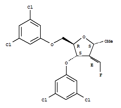 (2E)-METHYL 2-DEOXY-3,5-BIS-O-(3,5-DICHLOROPHENYL)-2-(FLUOROMETHYLENE)-A-D-ERYTHRO-PENTOFURANOSIDECAS