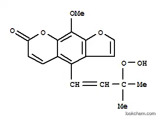 Molecular Structure of 160858-31-1 (4-(3-hydroperoxy-3-methyl-1-butenyl)-9-methoxy-7H-furo(3,2-g)(1)benzopyran-7-one)