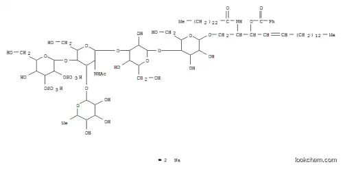 Molecular Structure of 162635-34-9 (2,3-disulfo-Le(x) pentaosylceramide)