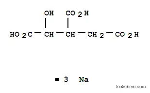 Molecular Structure of 1637-73-6 (Isocitric acid trisodium salt)