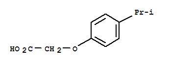 Molecular Structure of 1643-16-9 (Acetic acid,2-[4-(1-methylethyl)phenoxy]-)