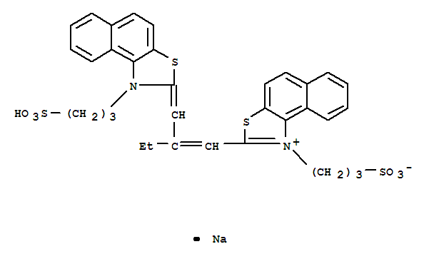 Naphtho[1,2-d]thiazolium,1-(3-sulfopropyl)-2-[2-[[1-(3-sulfopropyl)naphtho[1,2-d]thiazol-2(1H)-ylidene]methyl]-1-buten-1-yl]-,inner salt, sodium salt (1:1)