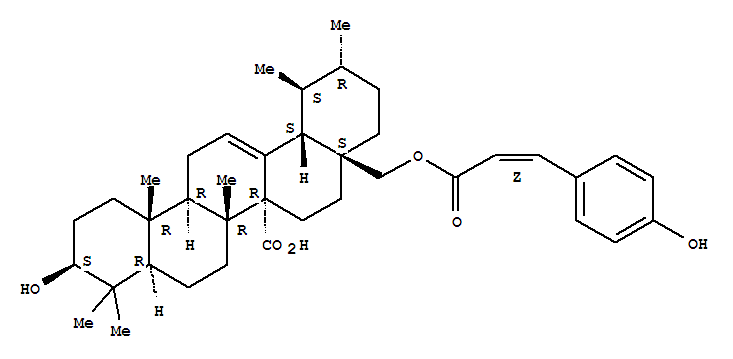 (3SS,28(Z))-3-HYDROXY-28-((3-(4-HYDROXYPHENYL)-1-OXO-2-ALLYL)OXY) URS-12-EN-27-OIC ACIDCAS