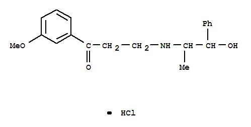3-[(2-HYDROXY-1-METHYL-2-PHENYLETHYL)AMINO]-3'-METHOXYPROPIOPHENONE HCL