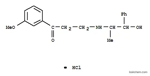 3-[(2-Hydroxy-1-methyl-2-phenylethyl)amino]-3'-methoxypropiophenone hydrochloride
