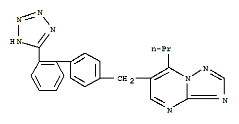 2-PROPYL-3-[[4-[2-(2H-TETRAZOL-5-YL)PHENYL]PHENYL]METHYL]-1,5,7,9-TETRAZABICYCLO[4.3.0]NONA-2,4,6,8-TETRAENE