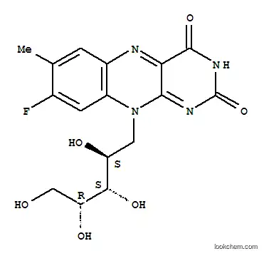 Molecular Structure of 1691-79-8 (8-fluoro-8-demethylriboflavin)