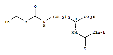 Molecular Structure of 16937-92-1 (D-Ornithine,N2-[(1,1-dimethylethoxy)carbonyl]-N5-[(phenylmethoxy)carbonyl]-)