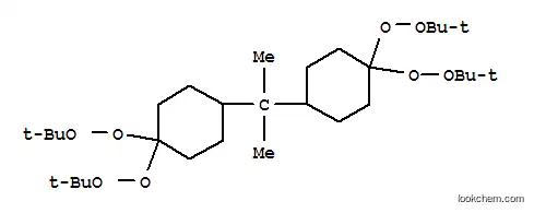 Molecular Structure of 1705-60-8 (2,2-DI(4,4-DI(TERT-BUTYLPEROXY)CYCLOHEXYL)PROPANE, 20 WT% SOLUTION IN ETHYLBENZENE)