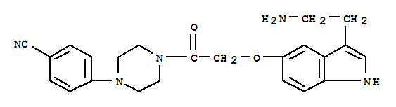 Donitriptan hydrochloride;1-[[[3-(2-AMinoethyl)-1H-indol-5-yl]oxy]acetyl]-4-(4-cyanophenyl)-piperazinehydrochloride