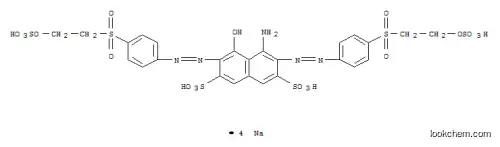 Molecular Structure of 17095-24-8 (2,7-Naphthalenedisulfonicacid,4-amino-5-hydroxy-3,6-bis[2-[4-[[2-(sulfooxy)ethyl]sulfonyl]phenyl]diazenyl]-,sodium salt (1:4))