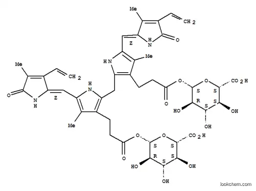 Molecular Structure of 17459-92-6 (Bilirubin Di-acyl-b-D-glucuronide)