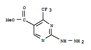 5-Pyrimidinecarboxylicacid, 2-hydrazinyl-4-(trifluoromethyl)-, methyl ester 175137-28-7