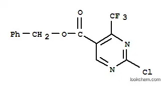 Molecular Structure of 175137-29-8 (BENZYL 2-CHLORO-4-(TRIFLUOROMETHYL)PYRIMIDINE-5-CARBOXYLATE)