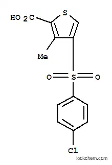 Molecular Structure of 175137-65-2 (4-[(4-CHLOROPHENYL)SULFONYL]-3-METHYLTHIOPHENE-2-CARBOXYLIC ACID)