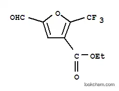 Molecular Structure of 17515-79-6 (3-Furoic acid, 5-formyl-2-trifluoromethyl, ethyl ester)