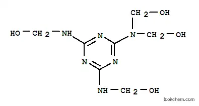 Molecular Structure of 17600-13-4 ([[6-[bis(hydroxymethyl)amino]-1,3,5-triazine-2,4-diyl]diimino]bismethanol)