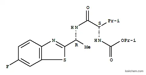 Carbamic acid,N-[(1S)-1-[[[(1R)-1-(6-fluoro-2-benzothiazolyl)ethyl]amino]carbonyl]-2-methylpropyl]-,1-methylethyl ester